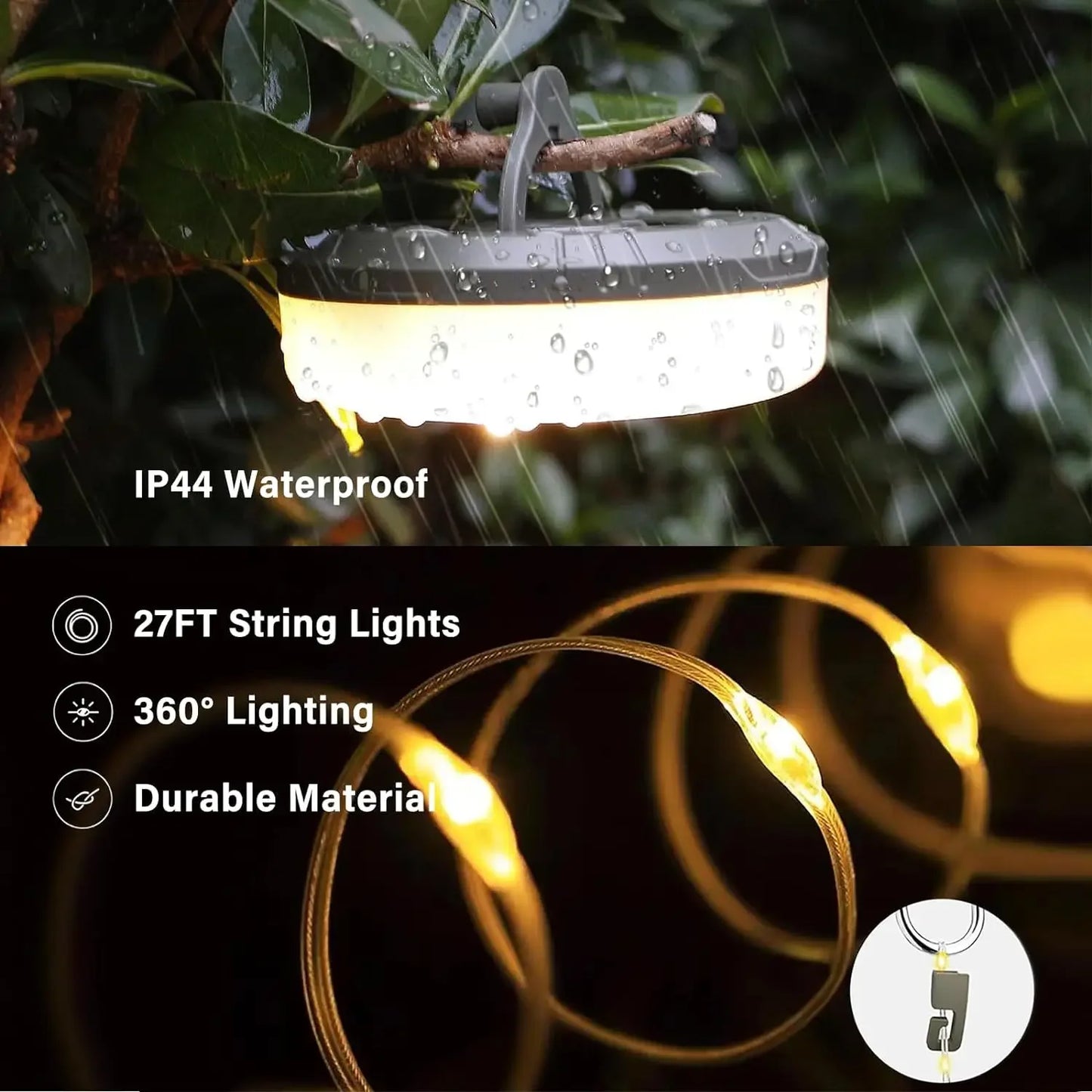 4-in-1 LED Reel String Lights Outdoor