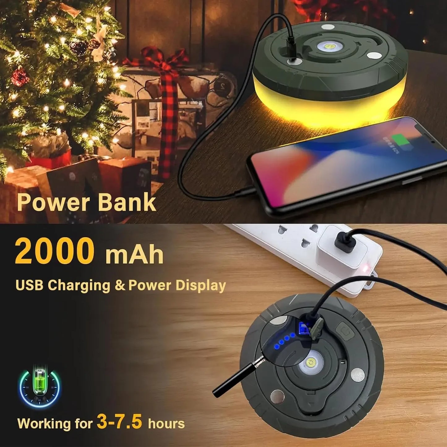 4-in-1 LED Reel String Lights Outdoor
