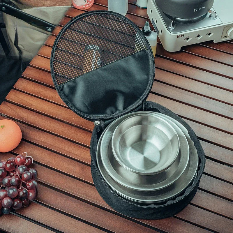 Large Capacity Camping Dinnerware Bag